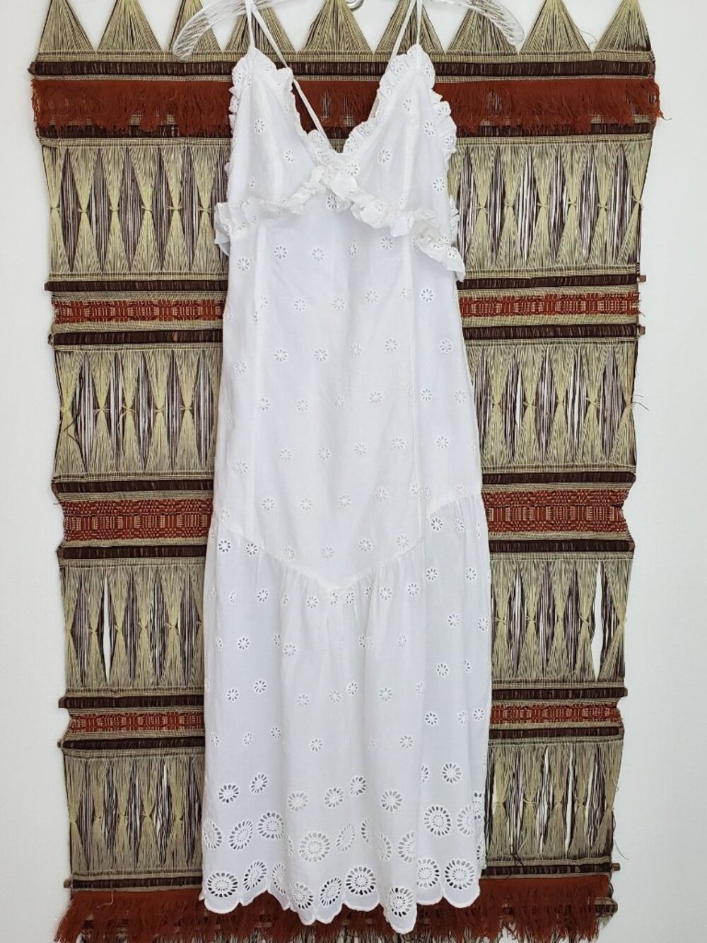 Majorelle white cotton eyelet summer dress